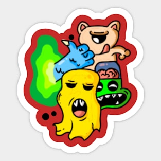 Doodlevers universe Sticker